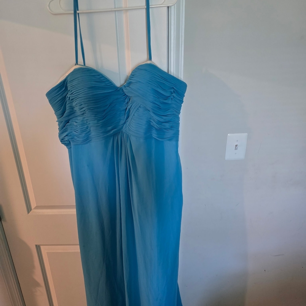 DaVinci Blue Ruched Dress